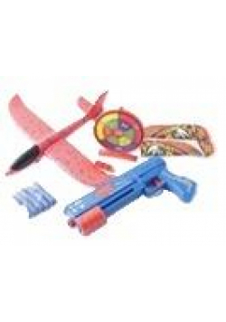 Pistolet wyrzutnia samolotów + szybowiec + tarcza