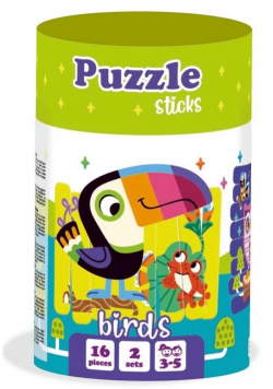 Puzzle sticks. Ptaki