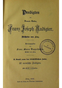 Predigten II 1903 r