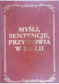 Myśli sentencje przysłowia w Biblii