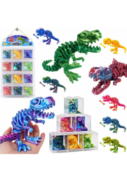 Szkielet dinozaura 3d opalizujący