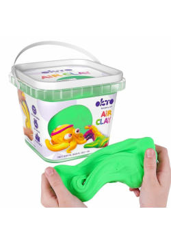 Zestaw lekkiej powietrznej ciastoliny zielon 910ml