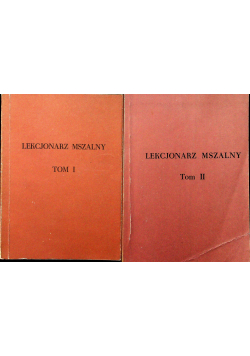 Lekcjonarz Mszalny 2 Tomy