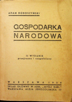 Gospodarka narodowa 1936 r.