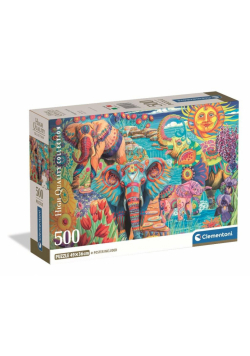 Puzzle 500 Compact Elephants' Carnival 35578