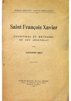 Saint Francois Xavier 1925 r.