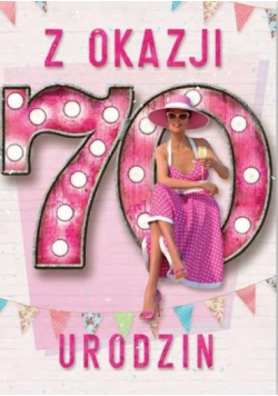 Kartka okolicznościowa Urodziny 70