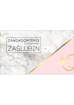 Zawiadomienie PMZ-070 Ślub (5 szt.)
