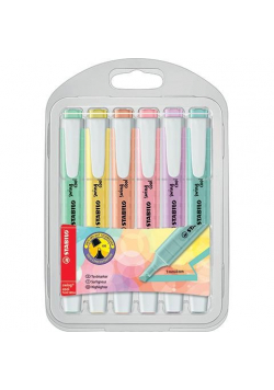 Zakreślacz SwingCool etui 6 kolorów  nowePastel STABILO