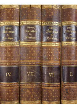 Bibliothek fur Prediger 4 tomy 1900 r.