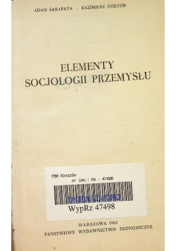 Elementy socjologii przemysłu
