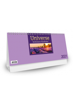 Kalendarz 2021 Biurkowy Universe - fioletowy CRUX
