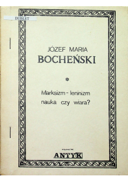 Marksizm leninizm nauka czy wiara