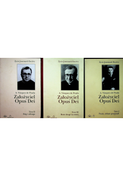 Założyciel Opus Dei tom od 1 do 3