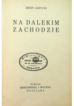 Na dalekim zachodzie 1936 r.
