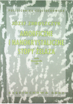Amorficzne i nanokrystaliczne stopy żelaza