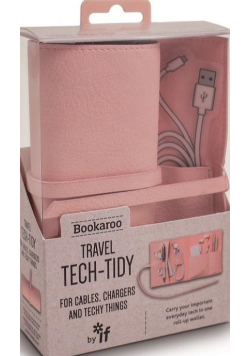 Bookaroo Travel Tech-Tidy Organizer podróżny róż NOWA