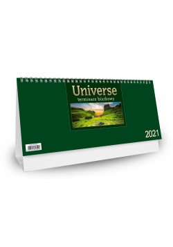 Kalendarz 2021 Biurkowy Universe - zielony CRUX