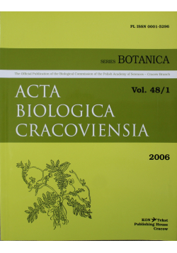 Acta Biologica Cracoviensia Vol 48 / 1