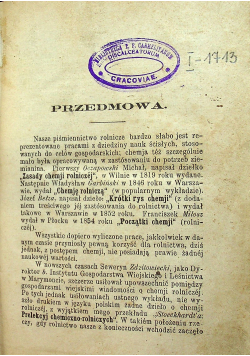 Chemia rolnicza 1872 r.