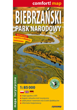 Biebrzański Park Narodowy- laminowana mapa turystyczna 1:85 000