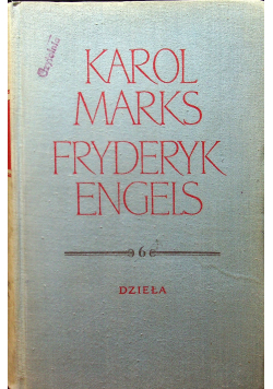 Marks Engels Dzieła Tom 6 Listopad 1848 Lipiec 1849