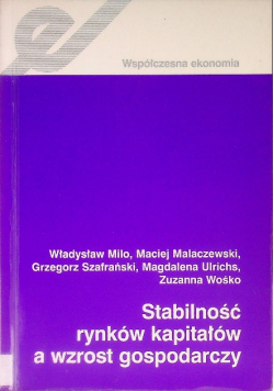 Stabilność rynków kapitałów a wzrost gospodarczy
