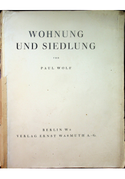 Wohnung und siedlung 1926r