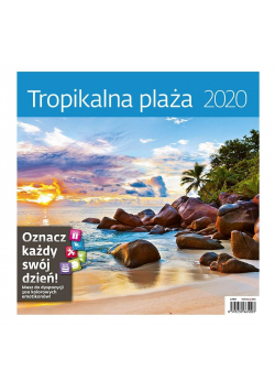 Kalendarz 2020 30x30cm Tropikalna plaża HELMA