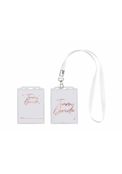 Identyfikator Team Bride 8,7x12,5cm 4szt