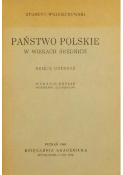 Państwo polskie w wiekach średnich 1948 r
