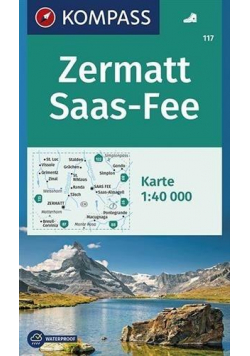 Zermatt Saas-Fee 1:40 000 Kompass