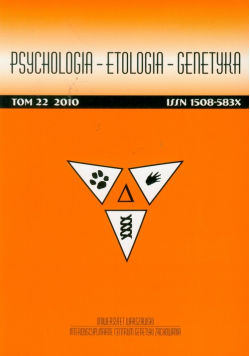 Psychologia-etologia-genetyka t.22/2010