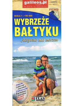 Mapa turystyczna - Wybrzeże Bałtyku 1:190 000