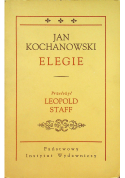 Kochanowski Elegie