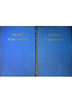 O miłości Tom I i II, ok. 1924 r.