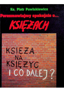Porozmawiajmy spokojnie o księżach