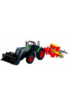 Traktor z turem i siewnikiem