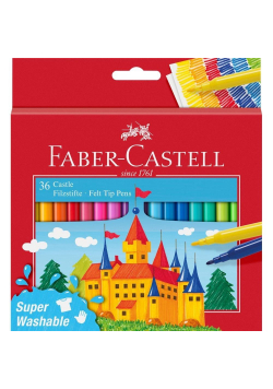 Flamastry Zamek 36 kolorów FABER CASTELL
