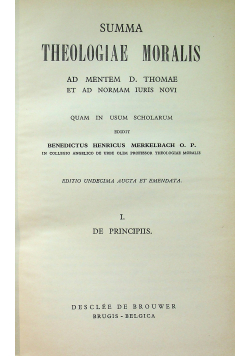 Summa Theologiae Moralis Tom II