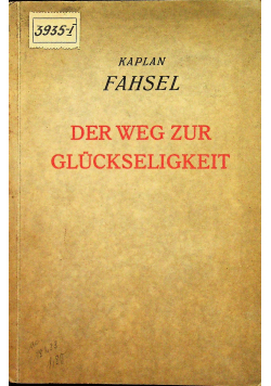 Der weg zur gluckseligkeit 1932 r.