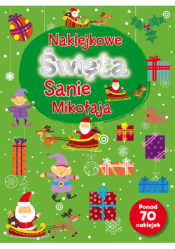 Naklejkowe Święta Sanie Mikołaja