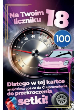 Karnet Prawo Jazdy 18 urodziny damskie