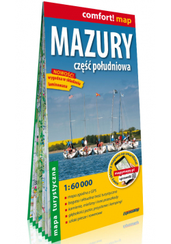 Mazury Część południowa laminowana mapa turystyczna 1:60 000