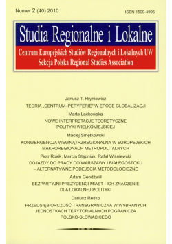 Studia Regionalne i Lokalne 2/2010