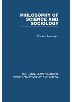 Philosophy of Science and Sociology