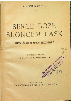 Serce boże słońcem łask 1924 r.