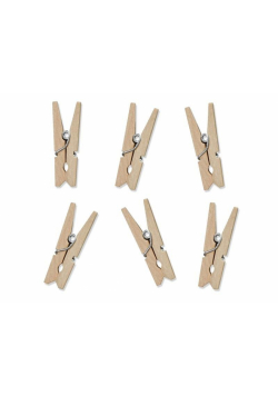 Klamerki drewniane naturalne drewno 10szt