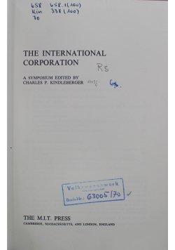 The International Corporation