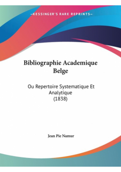 Bibliographie Academique Belge
